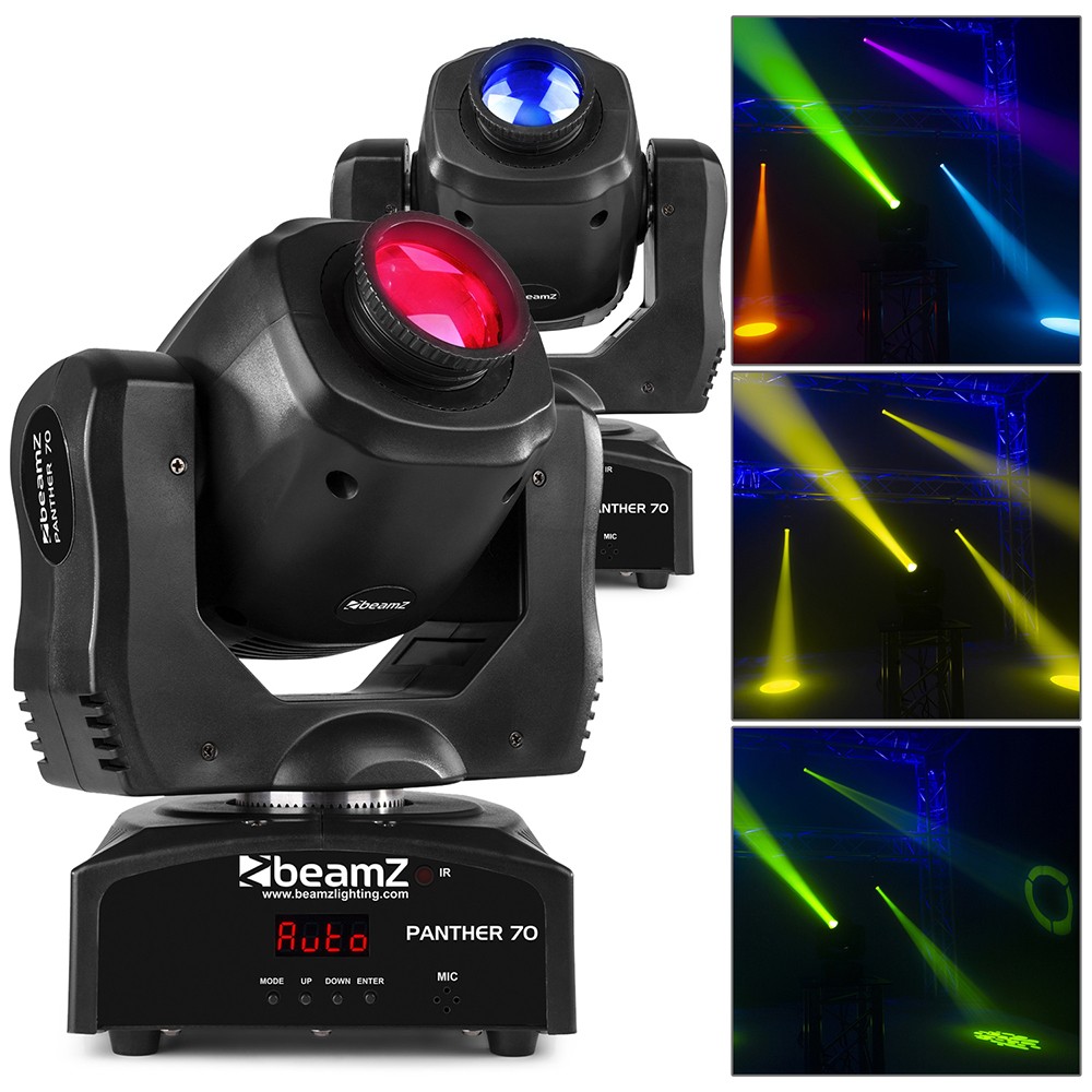 2 x Beamz Panther 70 Led
